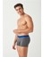 Erkek Lacivert - Antrasit Melanj 2'li Boxer 80371 6
