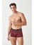 Erkek Lacivert - Baskılı - Bordo 3'lü Boxer 80454 4