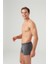 Erkek Bordo - Antrasit Melanj 2'li Boxer 80354 5