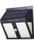 DC5.5V 20 W 100 LED Üç Taraflı Güneş Enerjili Duvar Lambası - Beyaz (Yurt Dışından) 1