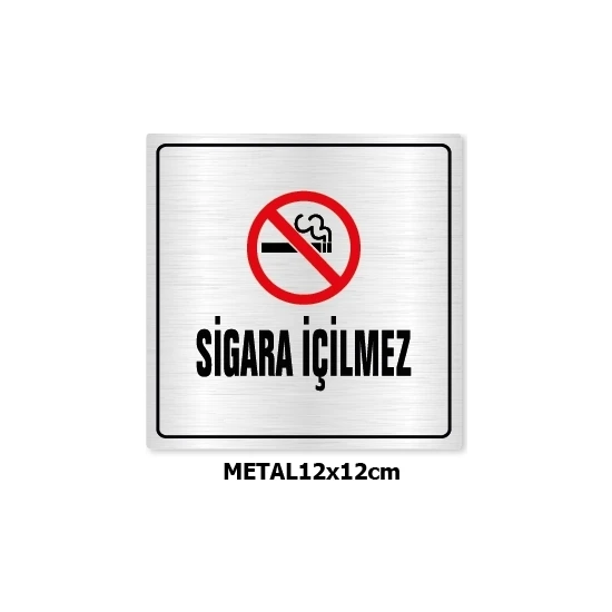 Orse Reklam Metal Sigara Içilmez Uyarı Levhası