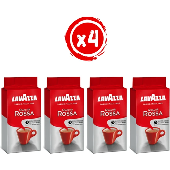 Lavazza Qualita Rossa 250 gr Filtre Kahve X4