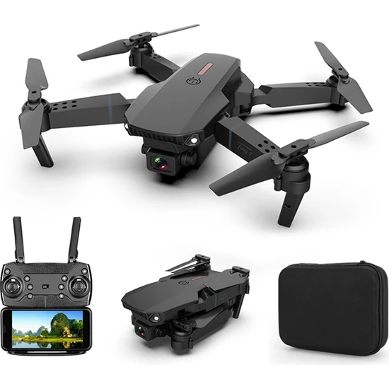 Culture Dake Culture   E88 Katlanır Drone  Hd Quadrocopter 4K Çift Kameralı Rc (Yurt Dışından)