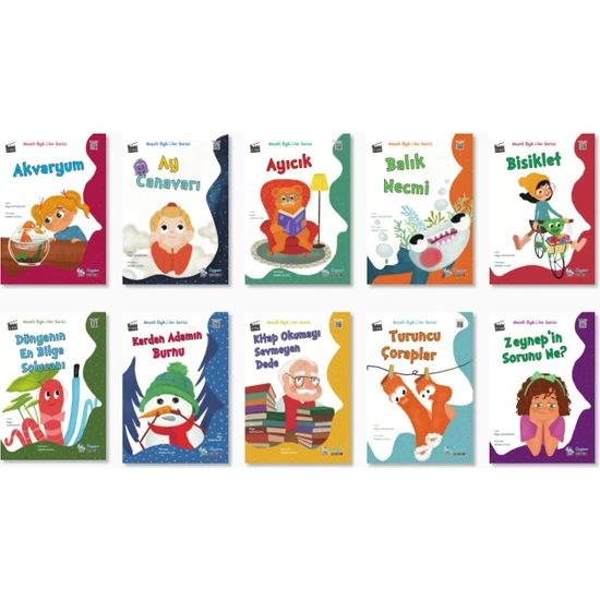 1. Sınıf Hikaye Kitabı Seti Neşeli Öyküler Serisi 10 Kitap Üçgen Çocuk