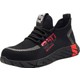 Chance Petcastle 792 Iş Güvenliği Ayakkabıları Delinmez Ayakkabı Çelik Burunlu Ayakkabı-Kırmızı (Yurt Dışından)