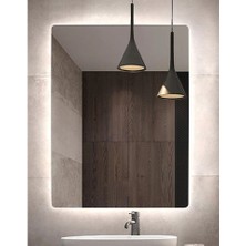 Global Led Mirror 75X105 cm Ledli Ayna Banyo Aynası Dekoratif Ayna Boy Ayna Salon Duvar Ayna