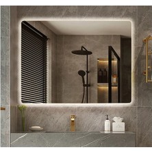 Global Led Mirror 50X65 cm Ledli Ayna Banyo Aynası Dekoratif Ayna Boy Ayna Salon Duvar Ayna