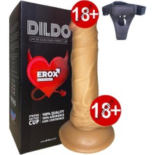 Astarte Erox Dildo Berry Yumuşak Doku Realistik Kemerli Penis 18 cm GG1-R619-BB