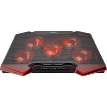 Rampage AD-RC5 Siyah 5 Fanlı  2 Usb 15"-17" Gaming Notebook Soğutucu Stand