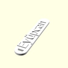 Aldım Geldi Eyüpcan Kişiye Özel Zincirsiz Bavul Çanta Eşya Tag Künye Sevgiliye Eşe Hediyelik Askı Organik Plastikten