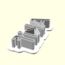 Aldım Geldi Akif Kişiye Isime Isme Özel Üretim Kurabiye Kek Kalıbı Sevgiliye Eşe Hediyelik Kalıp Hediyesi Organik Plastik