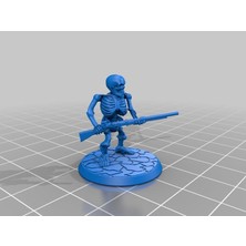 Aldım Geldi 28MM Cüce Iskelet Savaşçısı Musket Ile Plastik Aparat