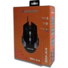 Sencrom Sm-X4 Mouse 2400 Dp Gming Işıklı Oyuncu Faresi