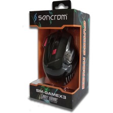 Sencrom Sm Gamex3 3200 Dpı Mouse Sihirli Işıklı Gaming Oyuncu Mouse