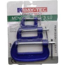 Bay-Tec MK4255 Mini Sıkıştırma Mengene Seti Takımı 3lü G Tipli