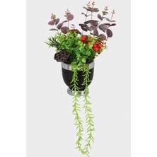 Yapay Çiçek Deposu Metal Vazoda Lüx Yapay Çiçek Tanzimi Almatı
