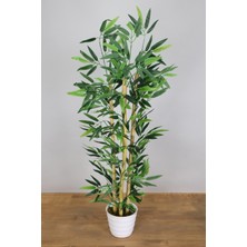 Yapay Çiçek Deposu Yapay Bambu Ağacı 110 cm 3 Gövdeli