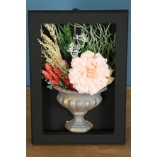 Yapay Çiçek Deposu Dekoratif Çiçekli Çerçeve Tablo 21CMX30CM KOD:106
