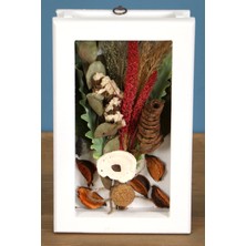 Yapay Çiçek Deposu Dekoratif Çiçekli Çerçeve Tablo 15CMX24CM KOD:112
