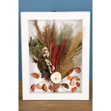 Yapay Çiçek Deposu Dekoratif Çiçekli Çerçeve Tablo 28CMX37CM KOD:110
