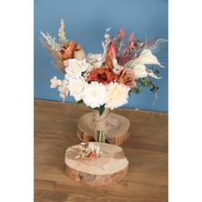 Yapay Çiçek Deposu Gelin Buketi Figor 3lü Set
