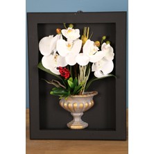 Yapay Çiçek Deposu Dekoratif Çiçekli Çerçeve Tablo 28CMX37CM KOD:122

