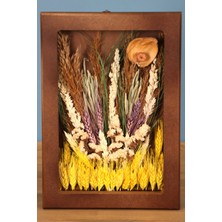 Yapay Çiçek Deposu Dekoratif Çiçekli Çerçeve Tablo 21CMX30CM KOD:115
