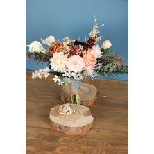 Yapay Çiçek Deposu Gelin Buketi Monreo 2li Set
