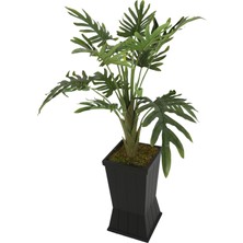 Yapay Çiçek Deposu Bölünmüş Yapraklı Yapay Isviçre Deve Tabanı Ağacı ( Monstera Deliciosa)