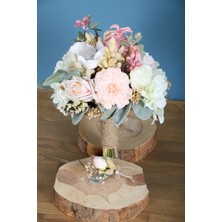 Yapay Çiçek Deposu Gelin Buketi Venüs 2li Set
