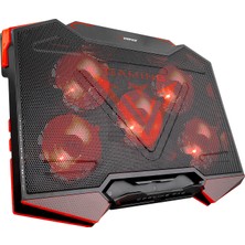 Rampage AD-RC5 Siyah 5 Fanlı  2 Usb 15"-17" Gaming Notebook Soğutucu Stand