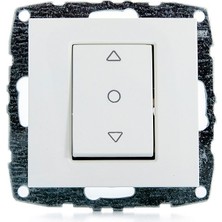 Provedas Mono Despina Beyaz L-D Jaluzi Kumanda Tek Tuşlu Modul+Kapak