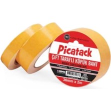 Picatack Çift Taraflı Köpük Bant 36 mm x 2 mt