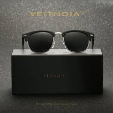 Veithdia Retro Alüminyum Sürüş Güneş Gözlüğü Unisex -Polarize UV400 Lens (Yurt Dışından)