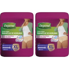 Depend Emici Külot Kadın Xl Ekstra Büyük 9'lu (120-150 Cm) 2 Paket