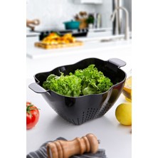 EW's Kitchenware Akrilik Mat Siyah Süzgeç