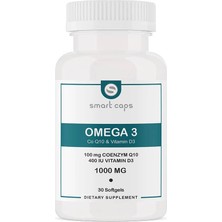 Smartcaps  Omega 3, Vitamin D3, Q10 / 30 Softgel