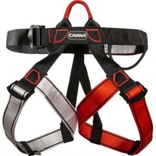 Homyl 2x Tırmanma Koşum Emniyet Kemer Ağacı Tırmanma Rappelling Donatmak Siyah Kırmızı Gri