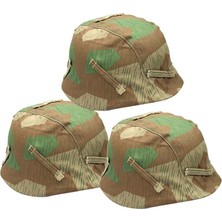 3 Adet Replica Ikinci Dünya Savaşı Alman M35 M40 Kask Kask Kapak Şerit Camo