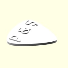 Aldım Geldi P & Ş Harfi Kişiye Özel Üretim Gitar Sevgiliye Eşe Hediyelik Bas 1 Adet Organik Plastik