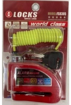 Espada World Class Locks 110 Db Kırmızı Alarmlı Disk Kilidi
