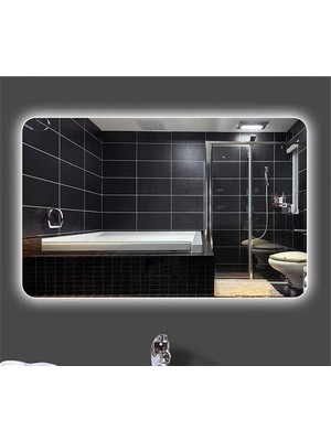 Global Led Mirror 75X105 cm Ledli Ayna Banyo Aynası Dekoratif Ayna Boy Ayna Salon Duvar Ayna