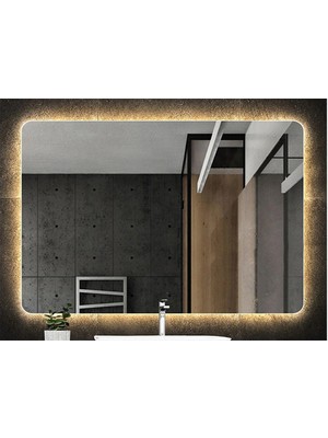 Global Led Mirror 40X55 cm Ledli Ayna Banyo Aynası Dekoratif Ayna Boy Ayna Salon Duvar Ayna