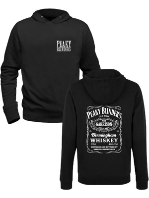 Alfa Tshirt Peaky Blinders Baskılı Siyah Ön Arka Baskılı Çocuk Sweatshirt