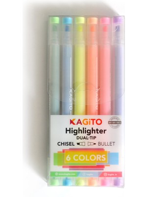 Çift Taraflı Highlighter Set (6’lı)