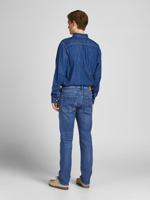 Jack & Jones 12202103_Jjiclark Jos 501Normal Bel Regular Fit Düz Erkek DenimPantolon