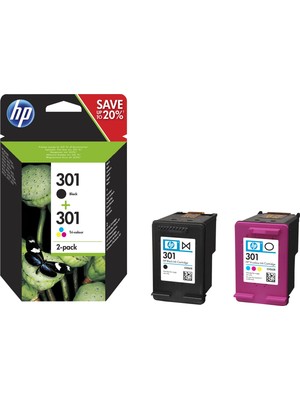 Hp 301 Renkli ve Siyah Kartuş Set