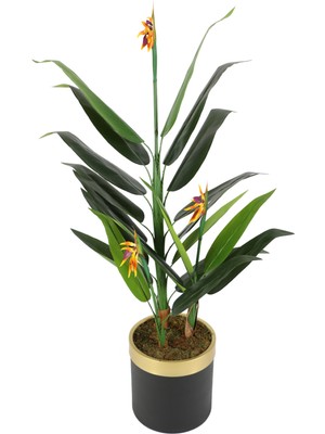 Yapay Çiçek Deposu Metal Saksıda Yapay Çiçekli Starliçe Ağacı 160 Cm
