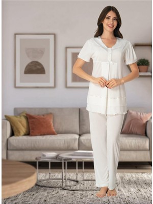 Effort 8022 Kısa Kol Lohusa Pijama Takım