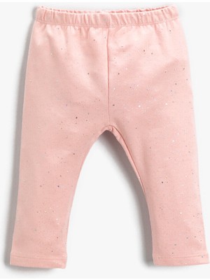 Koton Kız Bebek Parlak Pullu Tayt Pamuklu